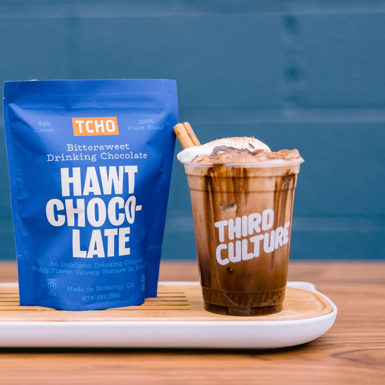 Tcho Hawt Chocolate Drinking Chocolate (3 Pack) | 100% Plant Based, Vegan Friendly, Kosher, Non-Gmo, Non-Dairy, No Artificial Sw