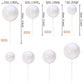 ZHUOWEISM 24 PCS Foam Ball Cake Toppers - White Cupcake Decorations for Baby Shower, Wedding, Engagement, Birthday Party Supplies