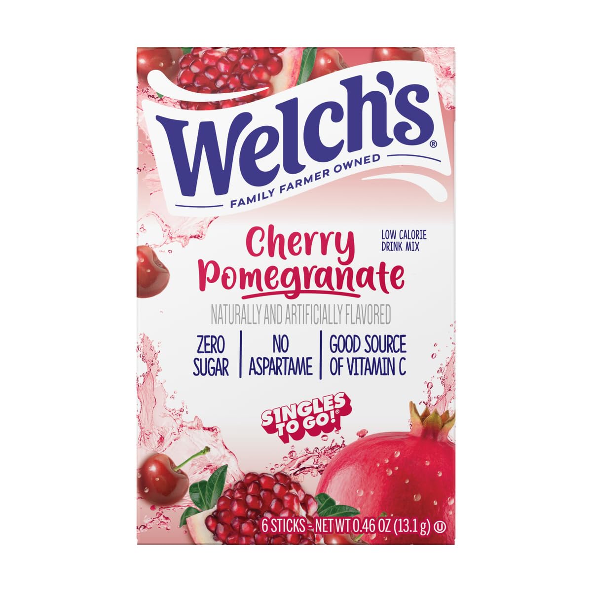 SINGLES TO GO! Welchs 5 Pack Variety - Orange Pineapple, Cherry, G , Strawberry Peach, Passion Fruit - 0.6 Ounce (Pack of 5)