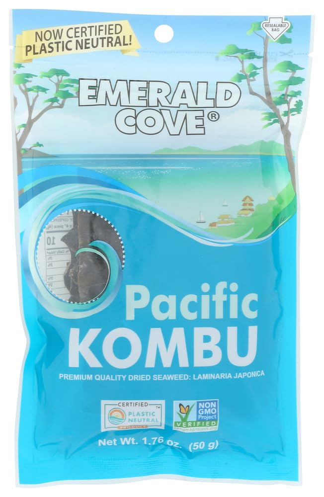 Emerald Cove Sea Vegetables - Pacific Kombu - Silver Grade - 1.76 oz - Case of 6