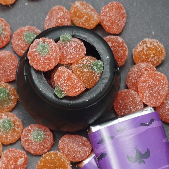 Fancy Jelly Pumpkins  2 Pound Bulk Bag  Firm Candy  Halloween Gummies  Fall Gummy Canfy