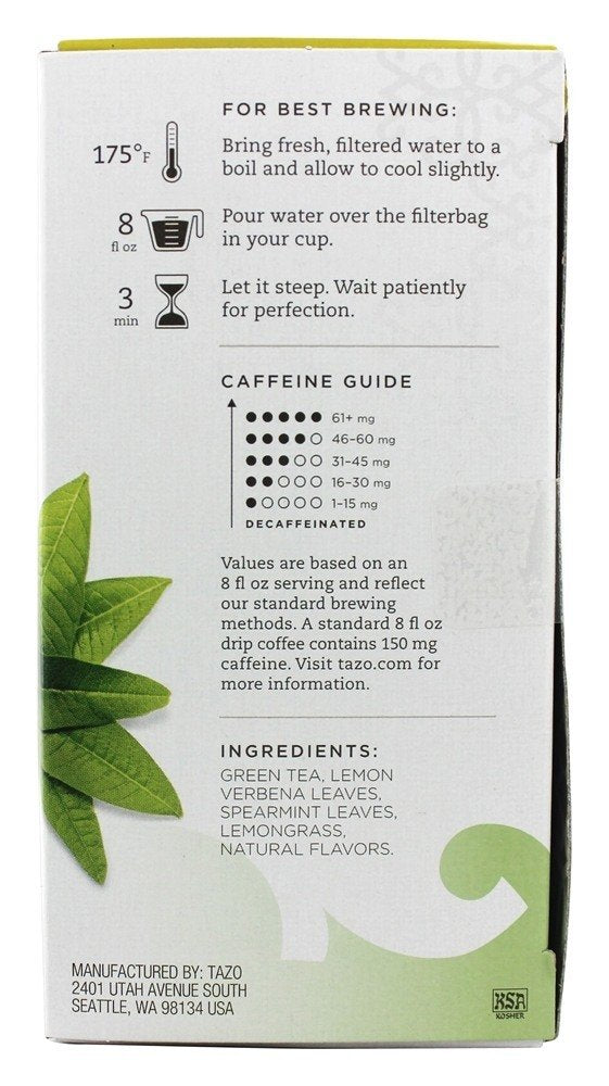 Tazo Zen Green Tea, 20 Count (Pack Of 2)