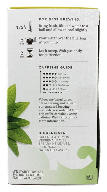 Tazo Zen Green Tea, 20 Count (Pack Of 2)