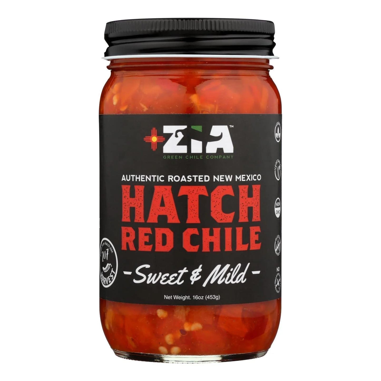 Zia Green Chile Company Roasted Hatch Red Chile - Sweet Mild, 16 Oz