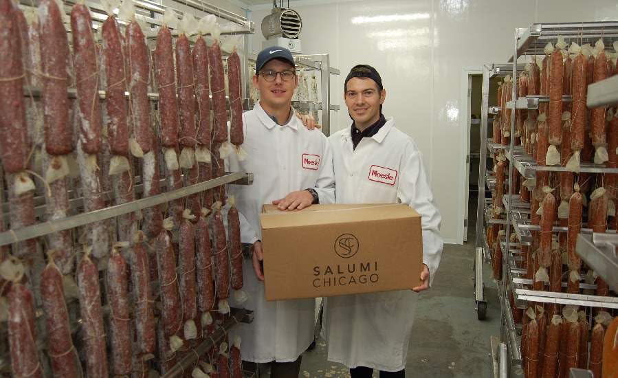 Salumi Chicago Artisan Salami (Soppressata) - Uncured, Gluten Free, Sugar Free, Keto Snack (14 Oz.)