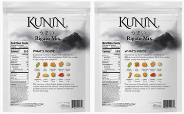 (Pack Of 2) Kunin Rigato Mix, Premium Asian Cracker Made With Thai Jasmine Rice, 20 Oz - Low Sugar, Low Fat, No Cholesterol