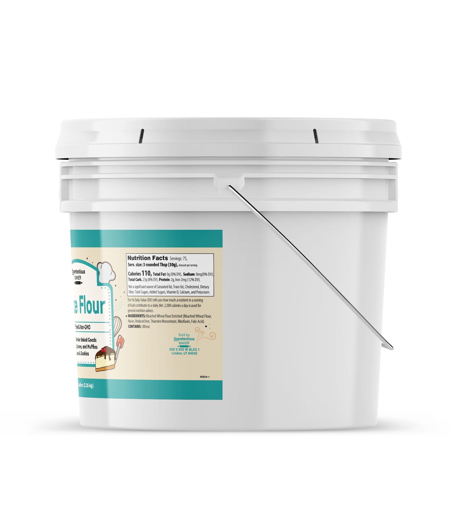 Unpretentious Cake Flour, 1 Gallon, Great For Cakes, Biscuits, Scones, Muffins