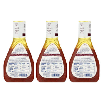 Kens Steak House Lite Red Wine & Olive Oil Dressing - 16 Fl Oz (Pack of 3)