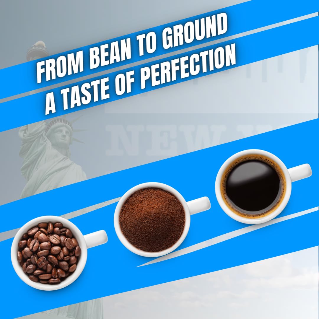 New Yorks Favorite Coffee Medium Roast Ground Coffee - 12oz Bag (Pack of 1) - Freshly Roasted Arabica