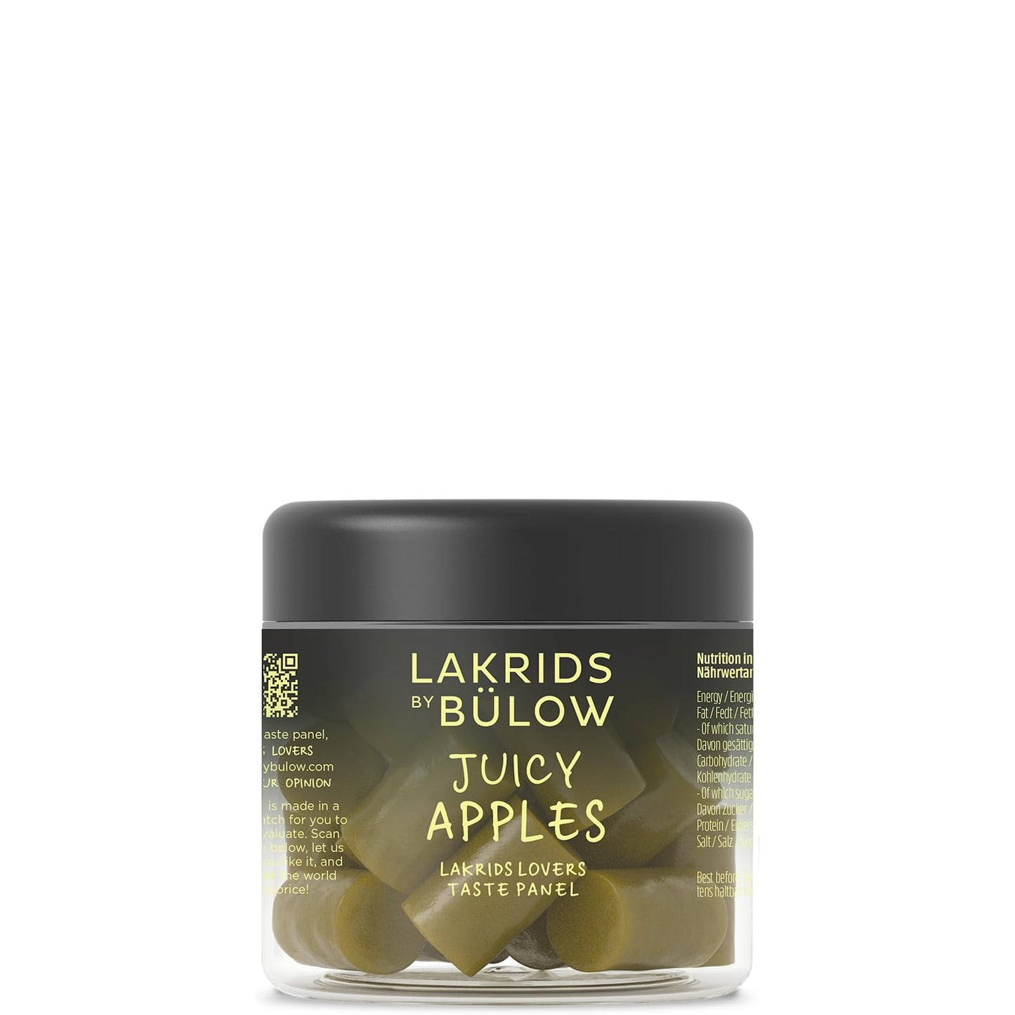 LAKRIDS BY BLOW - Juicy Apples - 5.3 oz - Fruity Gourmet Licorice - Authentic Scandinavian Candy Produced in Denmark