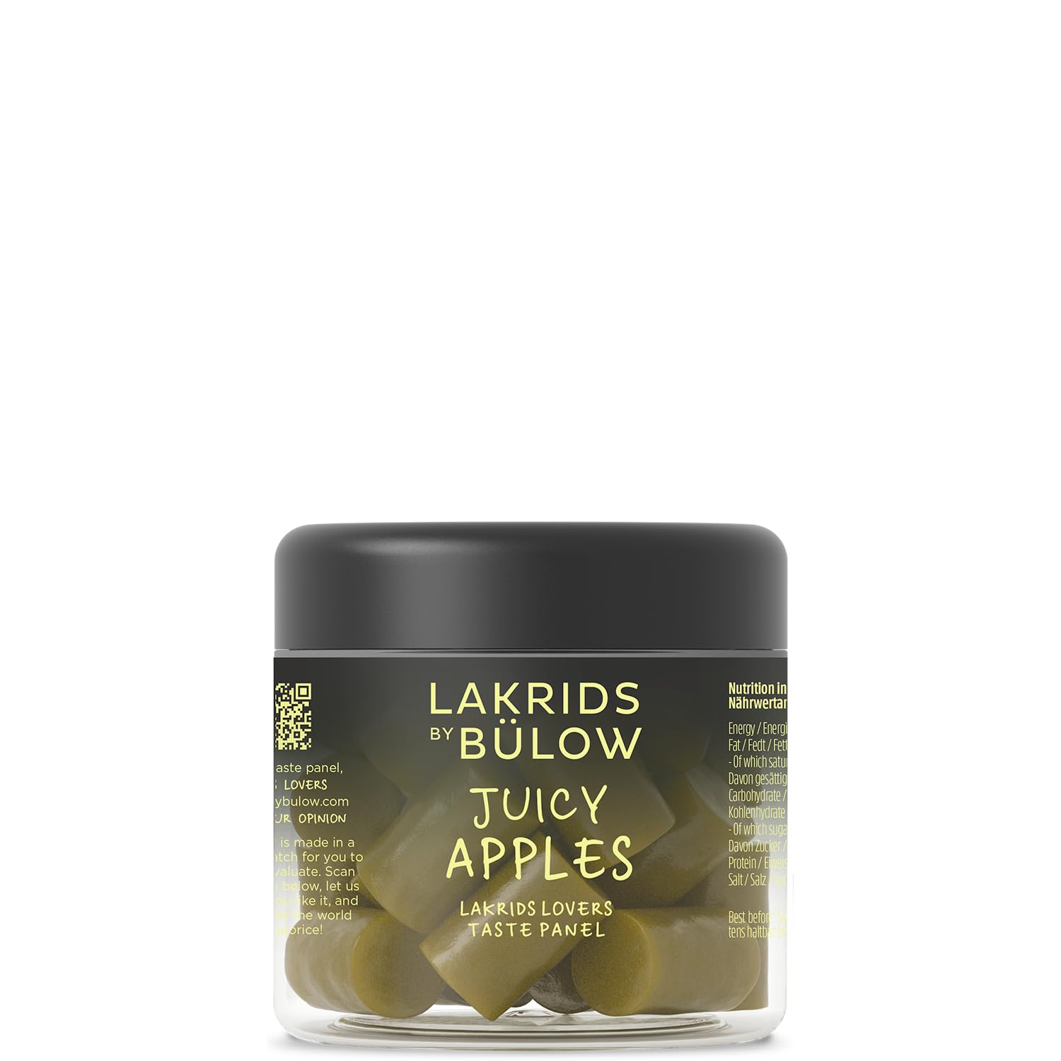LAKRIDS BY BLOW - Juicy Apples - 5.3 oz - Fruity Gourmet Licorice - Authentic Scandinavian Candy Produced in Denmark