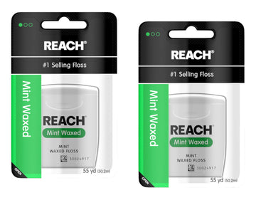 Reach Mint Waxed Dental Floss 50M (Pack Of 2)