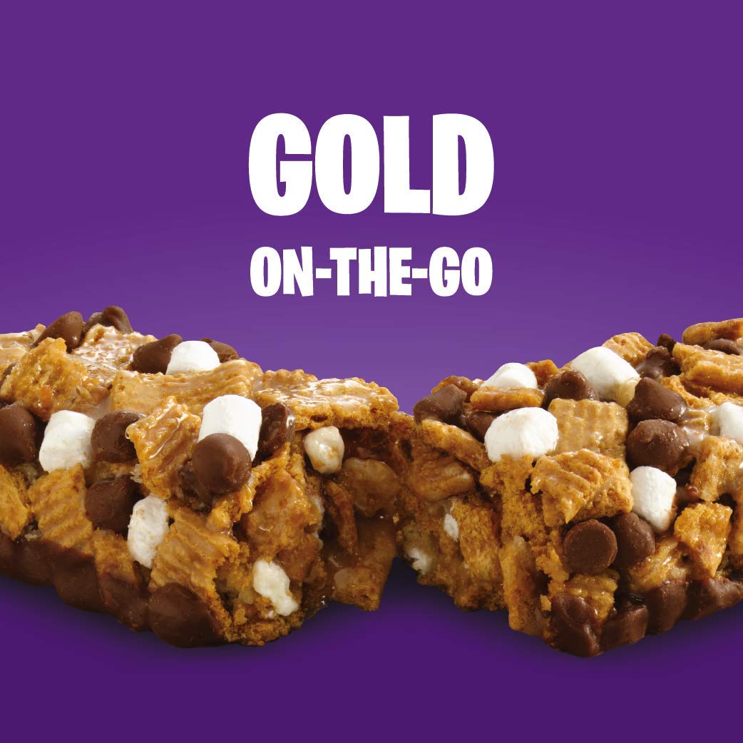 Golden Grahams Breakfast Cereal Treat Bars, S'Mores, Snack Bars, 8 Ct