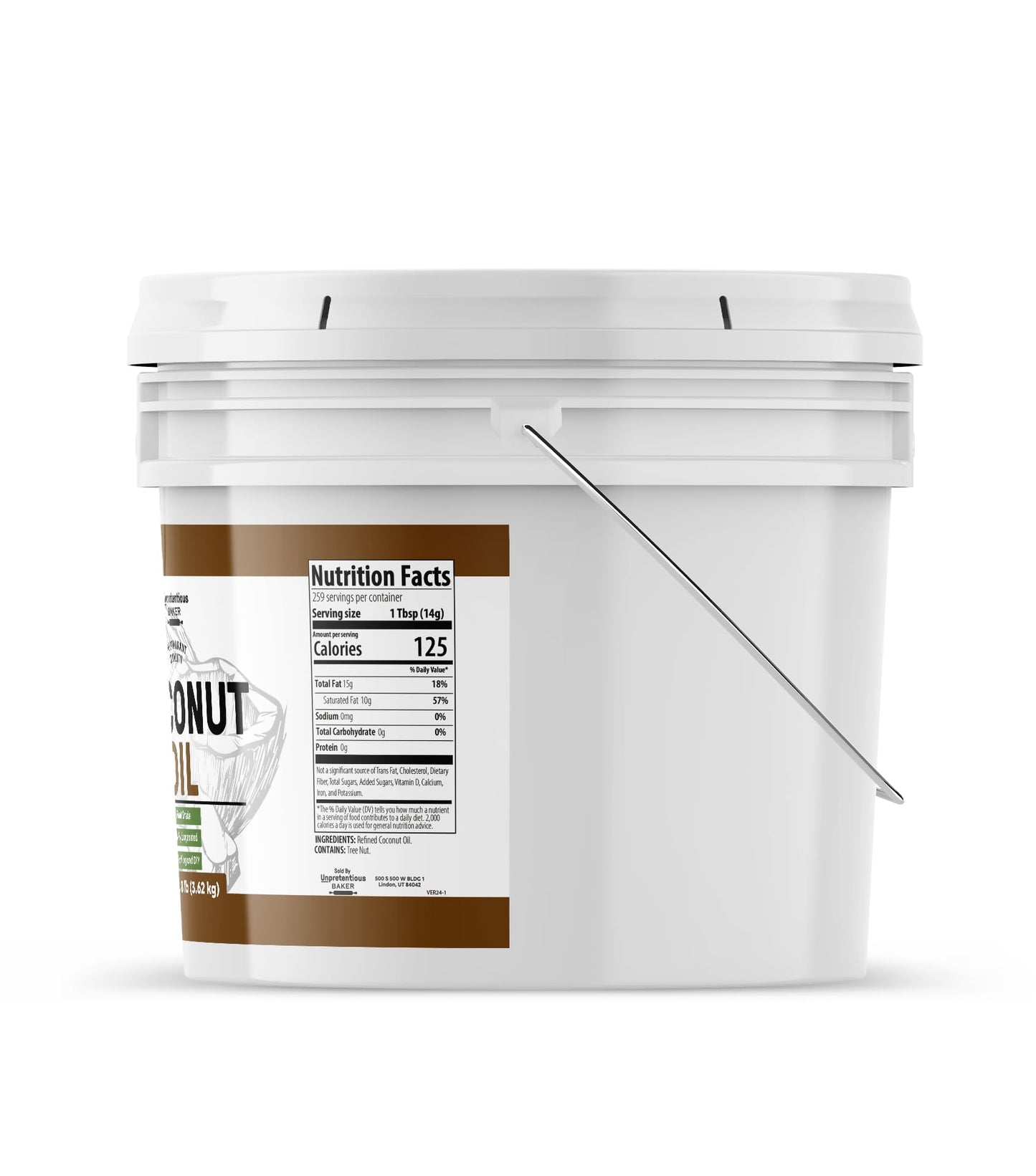 Unpretentious Coconut Oil  1 Gallon  Food Grade  Non-Hydrogenated  Flavorless & Scentless