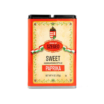 Pride Of Szeged Sweet Paprika Powder, Hungarian Style Seasoning Spice, Deep Red, 4 Oz. Tin, 1-Count