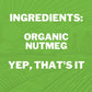 Freshjax Ground Organic Nutmeg, Certified Organic And Kosher (Large Bpa-Free Bottle 5.1 Oz) Gluten-Free