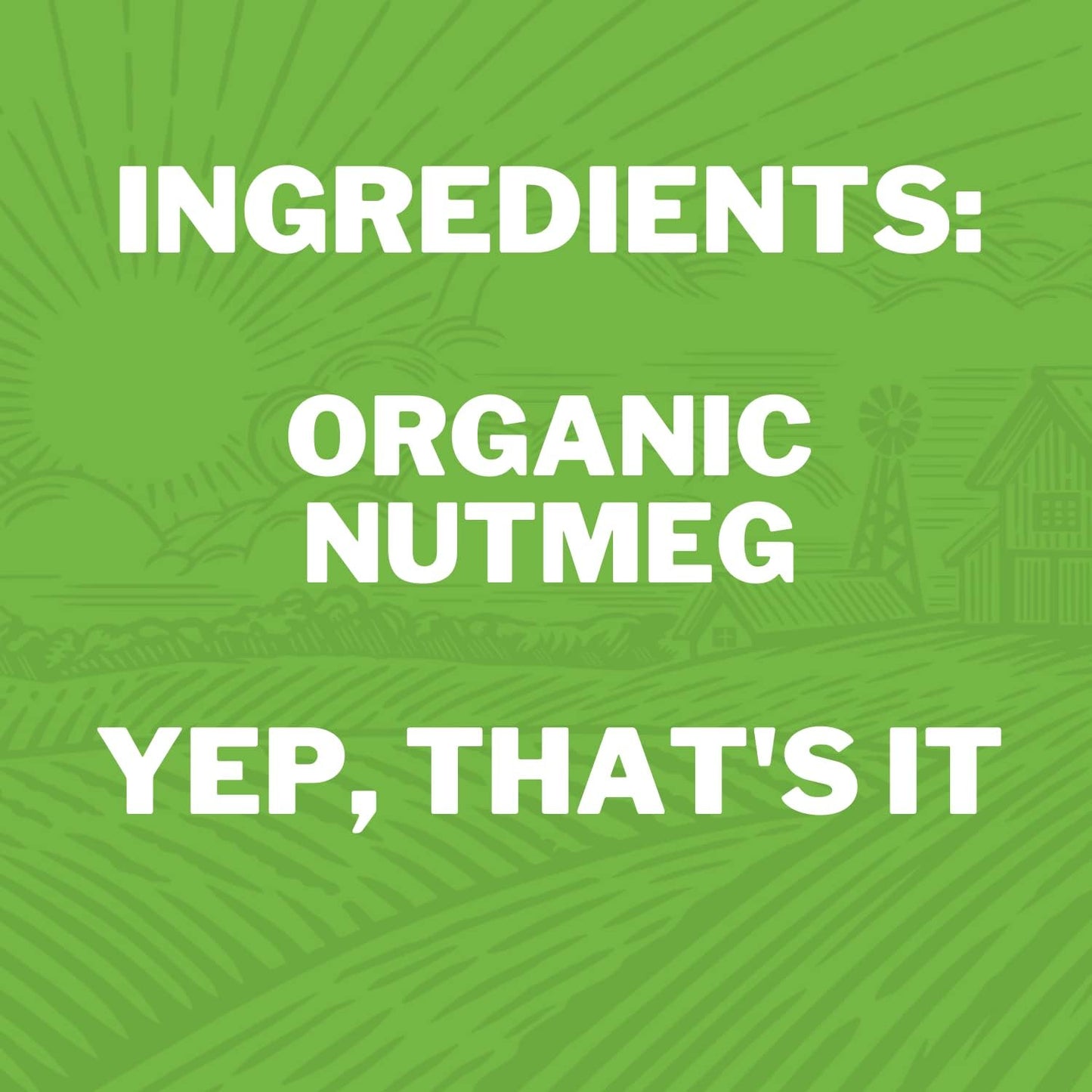 Freshjax Ground Organic Nutmeg, Certified Organic And Kosher (Large Bpa-Free Bottle 5.1 Oz) Gluten-Free