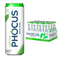 CLEAR CUT PHOCUS Caffeinated Sparkling Water - Crisp Apple - 11.5 Fl Oz (Pack of 12) - Non GMO, Keto, Vegan, Kosher
