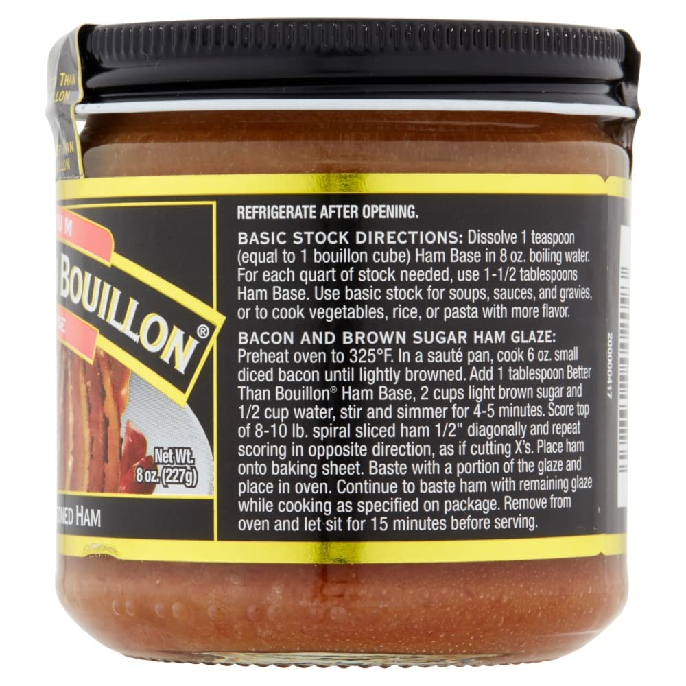Better Than Bouillon Premium Ham Base, Blendable Flavor, 8 Ounce (Pack of 3)