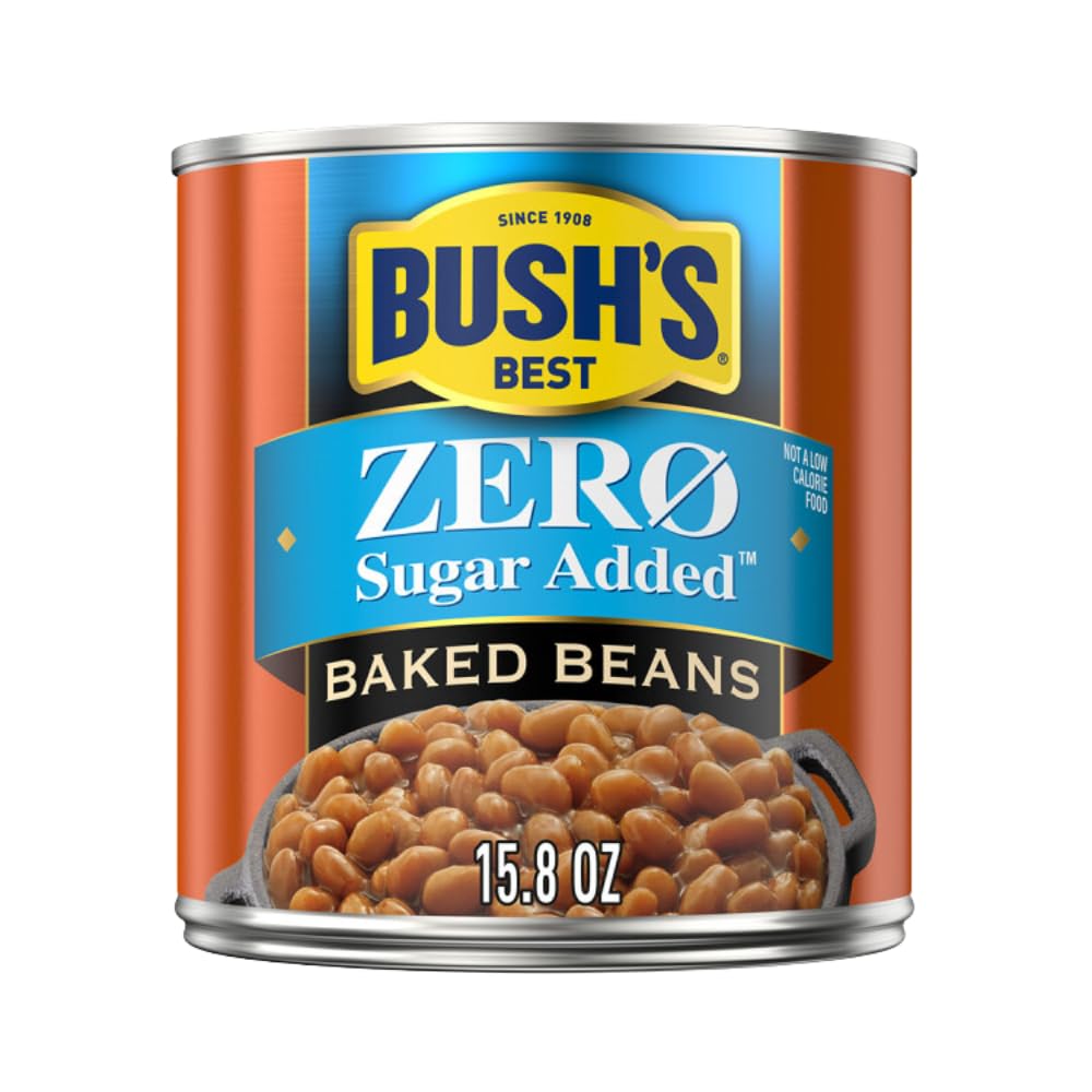 Bush'S Best Baked Beans, Variety Pack, Zero Sugar Baked Beans (16Oz), & Original Baked Beans (16Oz) (3 Of Each)