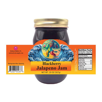 Beachsquatch Blackberry Jalapeno Jam, 20 Ounce Jar