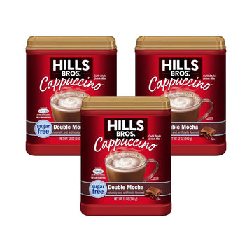 Sugar-Free Double Mocha Cappuccino Mix Instant Coffee Bundle to Enjoy Coffeehouse Flavor from Home, 12 Oz (Pack of 3)
