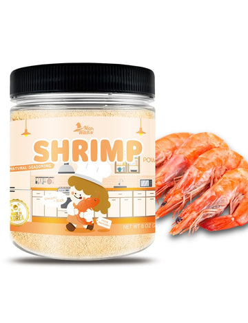 NICE WITCH'S Korean 100% Pure Natural Seasoning 8oz / 227g - Shrimp Powder, MSG Free, Authentic Thai & Southeast Asian Flavor, P