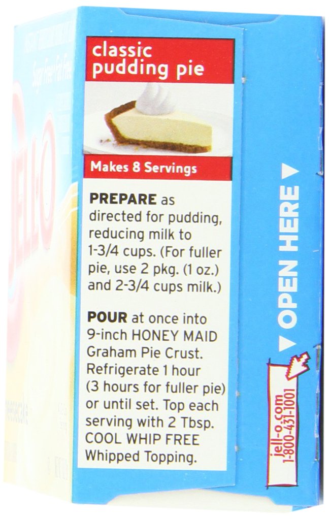 Jell-O Sugar Free Instant Cheesecake Pudding Mix, 1 oz Boxes, Pack of 24