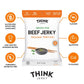 Think Jerky Sesame Teriyaki Beef Jerky, Gluten Free, High Protein, 1 oz Bags, 12 Pack