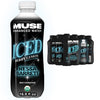 MyMuse Organic Enhanced Flavored Water, Ice Berry Lemon, 16.9 Fl Oz Bottle (12 pack), 1G of Sugar, Immune Support with Zinc & El