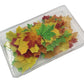 Set Of 75 Edible Fall Leaves Gold Leaf Cake Decorations, Thanksgiving Party Cupcake Topper (Mix Color)