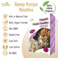 Apexy Organic Shirataki Konjac Noodle 8 Pouches Total 42.24Oz. Low Calorie, Low-Carb Gluten Free, Vegan, Keto And Paleo-Friendly. (Angel Hair & Spaghetti Shapes Combo)
