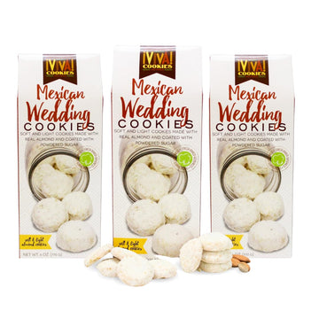 Too Good Gourmet Mexican Wedding Cookies | Soft & Buttery Bakery Desserts with a Dusting of Powdered Sugar - Pack of 3, 6oz Boxe
