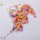 Christmas Rainbow Sprinkles, 130G 4.6Oz Cake Sprinkles,Cookie Sprinkles,Sugar Pearl, Edible Candy Pearls For Cake Cupcake Decora
