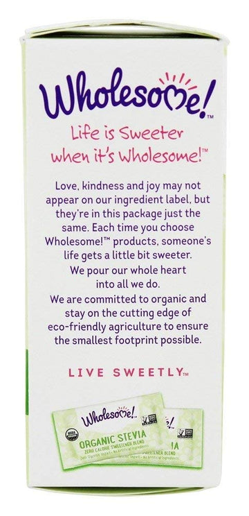Wholesome Sweeteners Organic Stevia 35 Individual Packets, 1.23 Oz