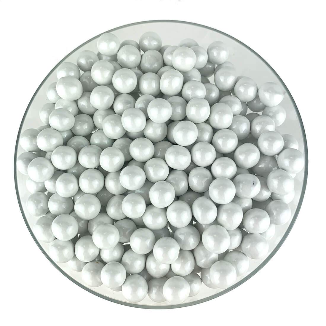 Color It Candy Shimmer White Sixlets 2 Lb Bag - Perfect For Table Centerpieces, Weddings, Birthdays, Candy Buffets, & Party Favo