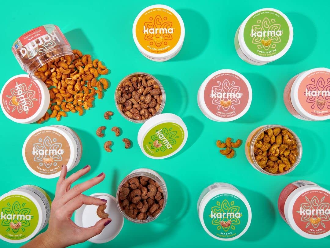 Peri Peri Cashews by Karma Nuts, Whole, Savory, Spicy, Roasted, Vegan, Gluten Free, Low Net Carb, Natural, Everyday Nut Snack, 8