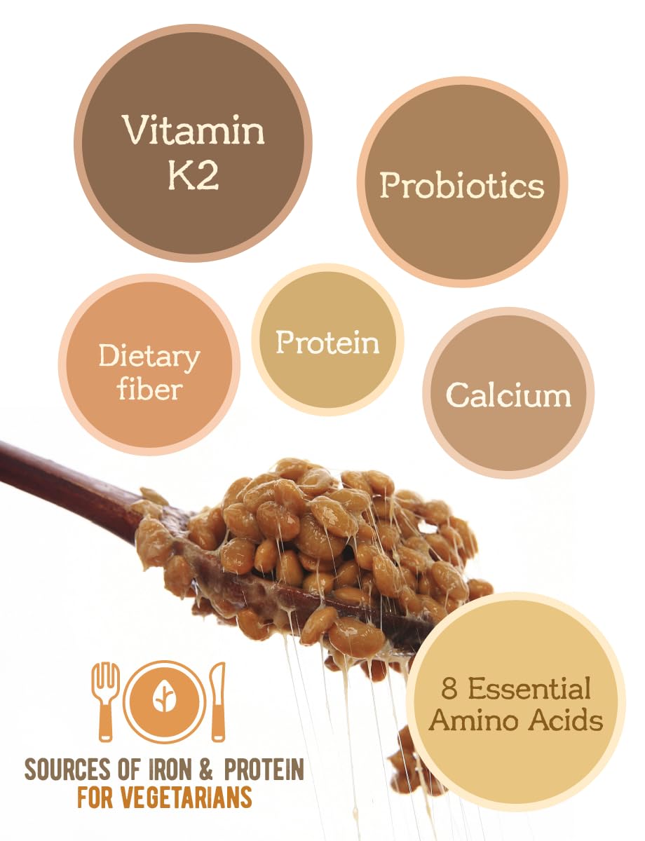 Soybean Natto Freeze Dried Powder 300G / 10.5Oz 100% Korean Soybean/Freeze-Dried Fermented Food Natto Powder