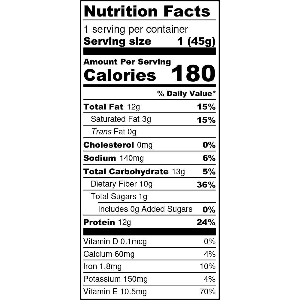 Iqbar Brain And Body Keto Protein Bar - Peanut Butter Chip Keto - Energy - Low Carb Protein - High Fiber Vegan And Low Sugar Meal Replacement - Vegan Snack