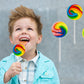 The Dreidel Company Rainbow Swirl Lollipop, Mixed Fruit Flavor, 1.5 Inch, 24-Pack, Multicolor