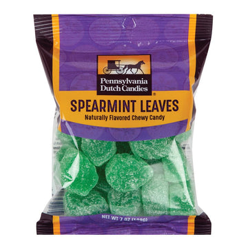 Penn Dutch Candy - Spearmint Leaves | Retro-Flavors | Classic Chewy Candies | Pennsylvania Dutch Company | Varying Flavors And Sizes | Great Taste And Great As A Gift