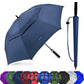 Baraida Golf Umbrella Large 62/68/72 Inch, Extra Large Oversize Double Canopy Vented Windproof Waterproof Umbrella, Automatic Open Golf Umbrella For Men And Women And Family.(62 Inch,Navy Blue)
