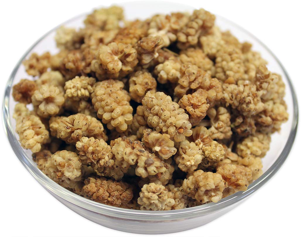 Amphora Organic Soft Dried White Mulberries 4 Ounce (Pack Of 2)