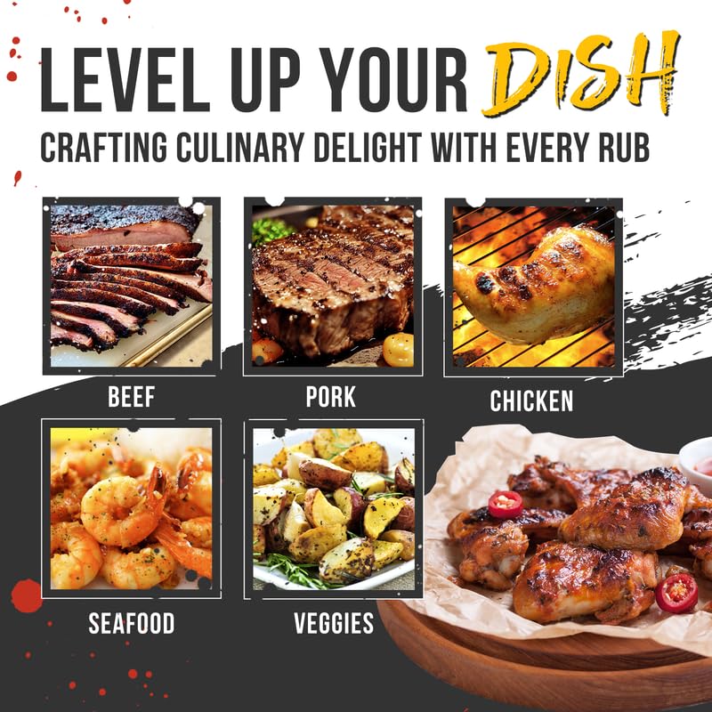 Lane's Signature BBQ Seasoning Rub, All-Natural BBQ Seasonings and Rubs, Perfect for Beef, Meat, Chicken & Pork Rub Seasoning, M