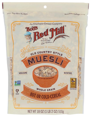 Bob's Red Mill Old Country Style Muesli Whole Grain Cereal 18 oz [ Pack of 2]