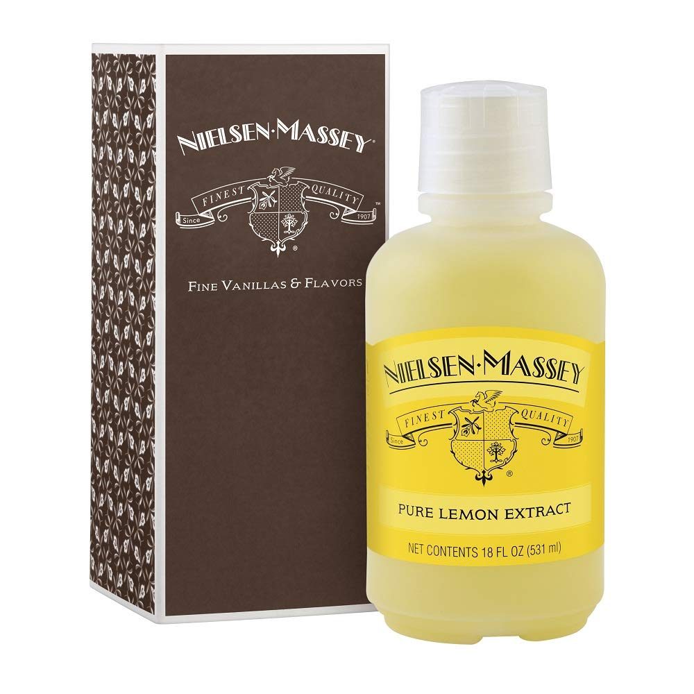 Nielsen-Massey Pure Lemon Extract for Baking, 18 Fl Oz Bottle