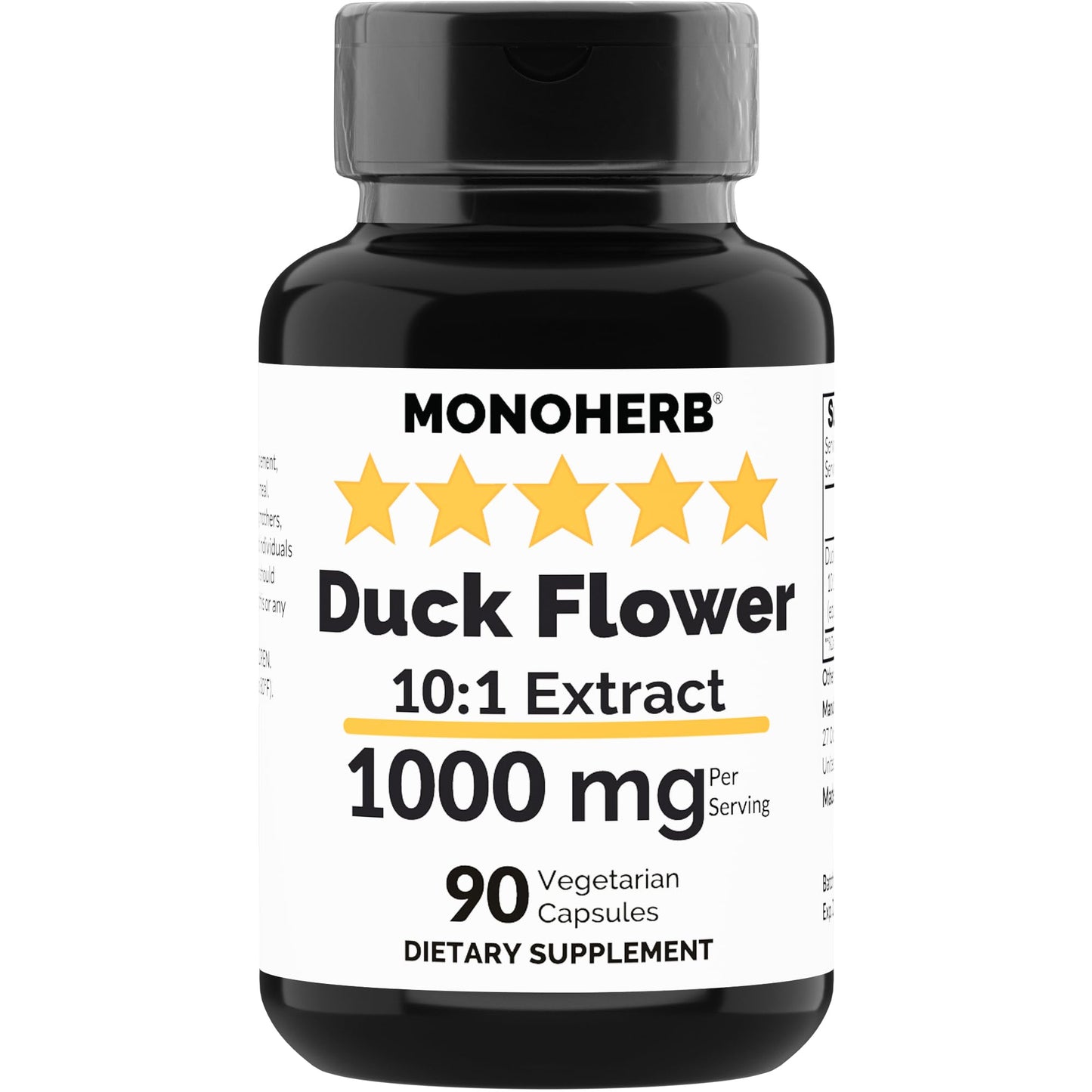 Monoherb Duck Flower Extract 1000 Mg - 90 Vegetarian Units