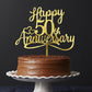 Sleyberoy Acrylic Happy 50Th Anniversary Cake Toppers -Wedding Anniversary Party Decorations, 50Th Wedding Anniversary, Company