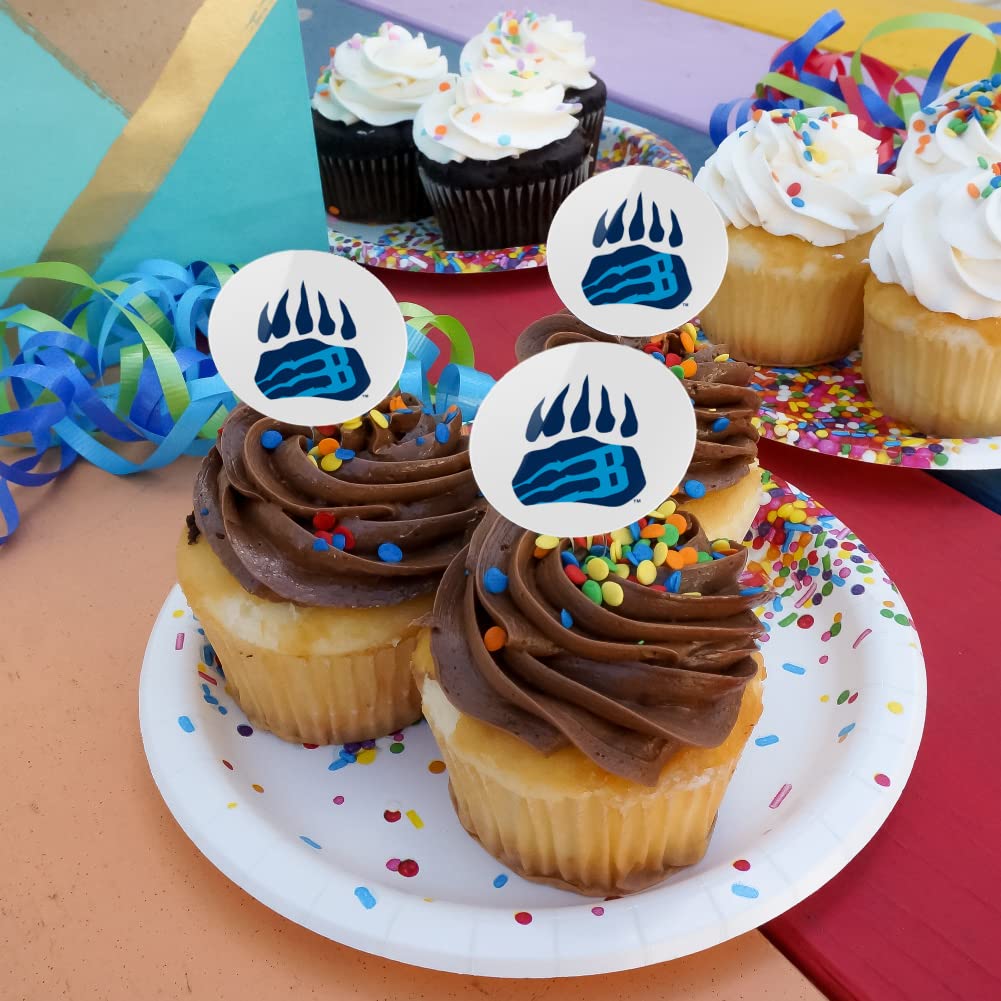 Bob Jones University Secondary Logo Cupcake Picks Toppers Decoration Set Of 6