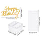 2 Set Money Cake Pull out Kit Include 2 Pulling Money Box 2 Plastic Roll 40 Transparent Bag Connected Pocket and 2 Happy Birthda